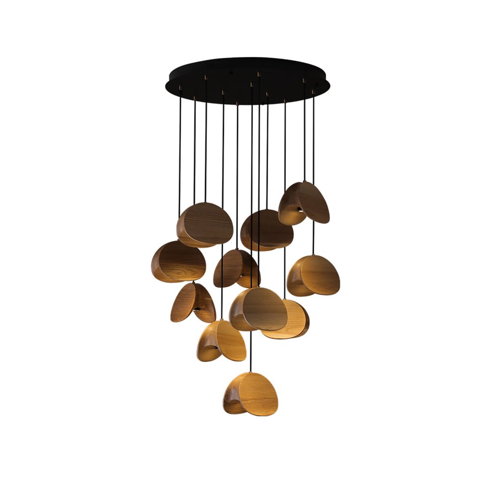 Elmiren Cluster Holz Pendelleuchte