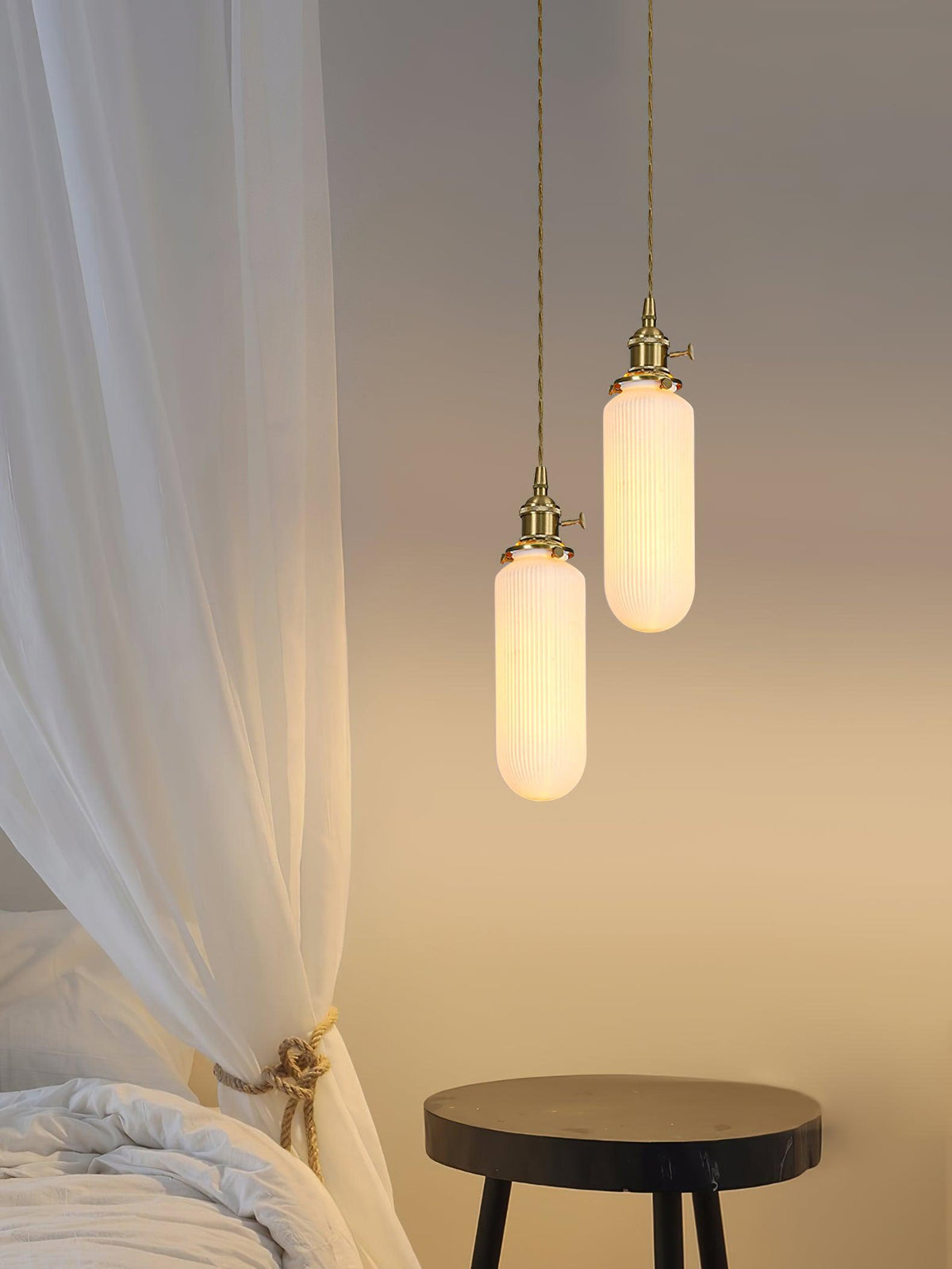 Eliaora Vintage Keramik-Pendelleuchte