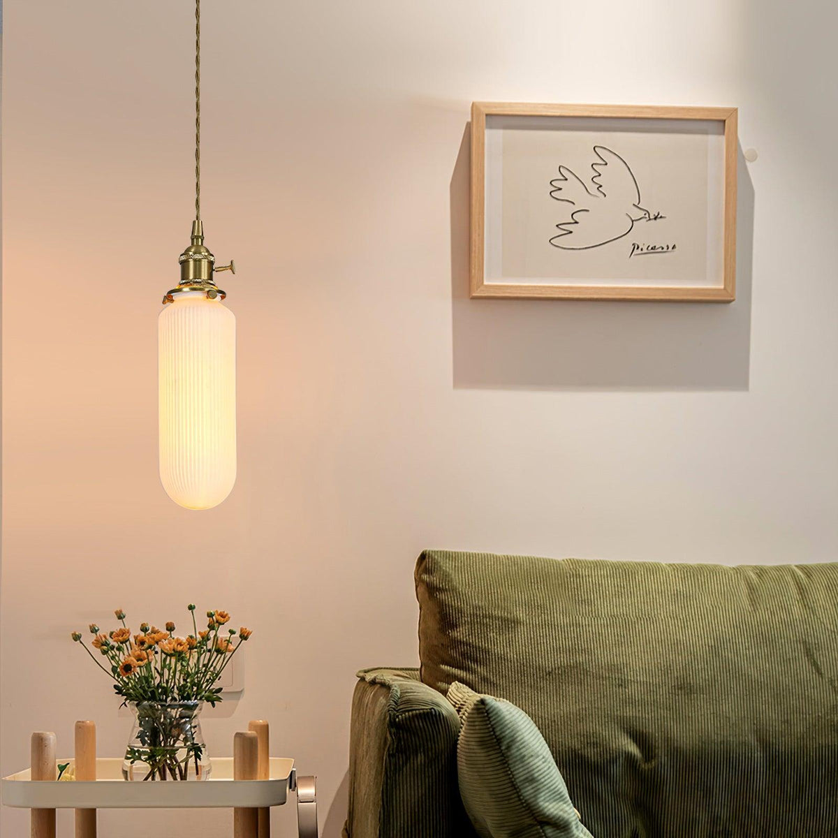 Eliaora Vintage Keramik-Pendelleuchte