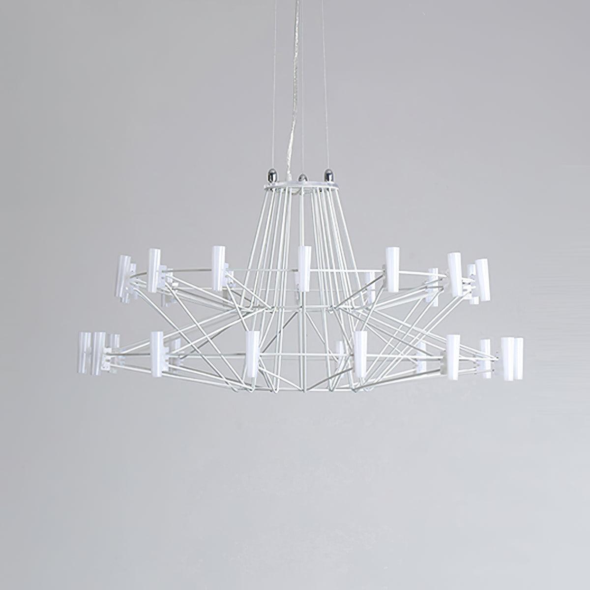Orinenine Kronleuchter Sky Ballet aus Edelstahl und Acryl im modernen Stil