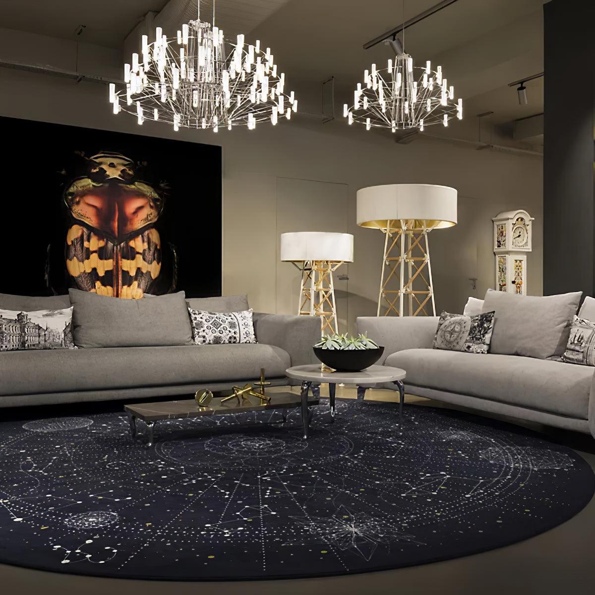 Orinenine Kronleuchter Sky Ballet aus Edelstahl und Acryl im modernen Stil