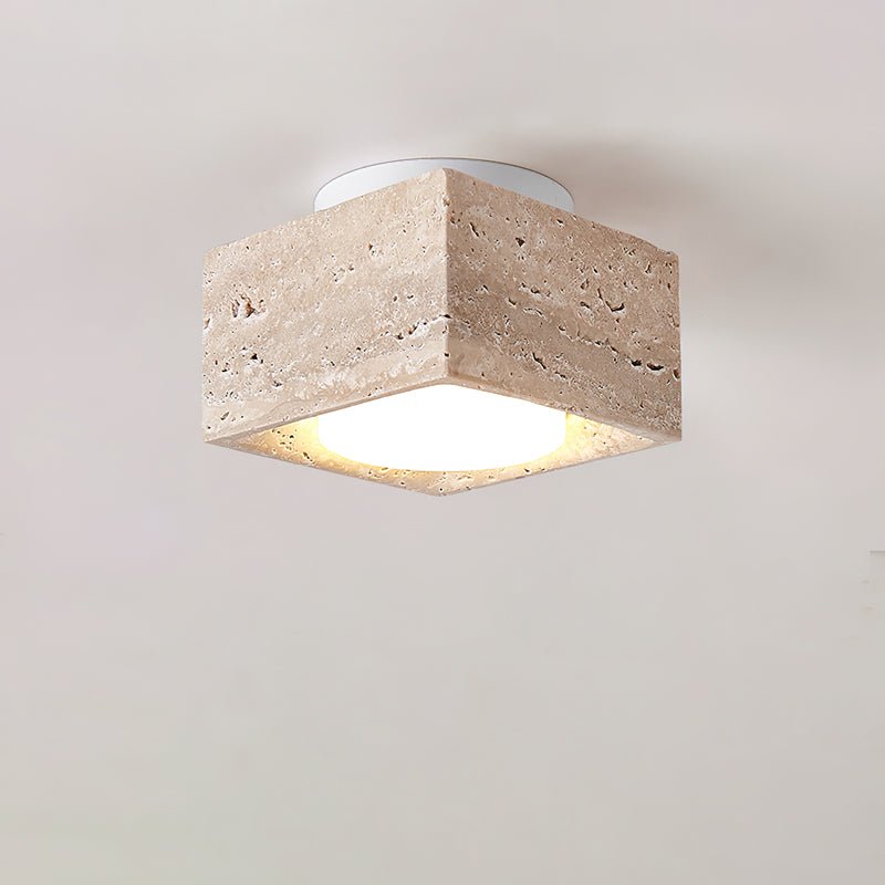Virinira Quad-Spot Travertine Deckenleuchte