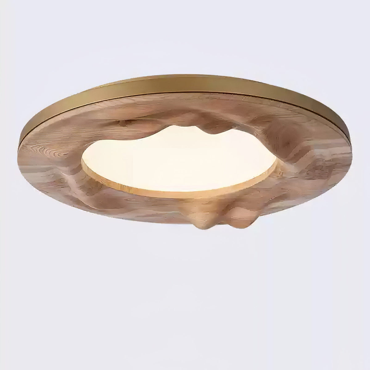 Rinarena Deckenleuchte Holz Ripple Organisch Beruhigend