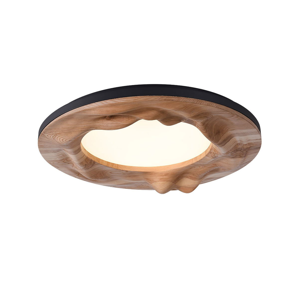 Rinarena Deckenleuchte Holz Ripple Organisch Beruhigend