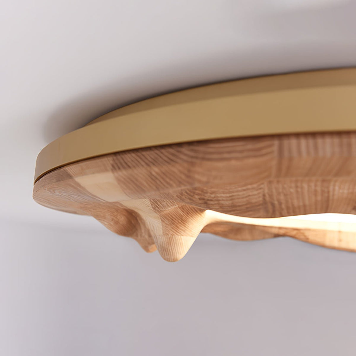 Rinarena Deckenleuchte Holz Ripple Organisch Beruhigend