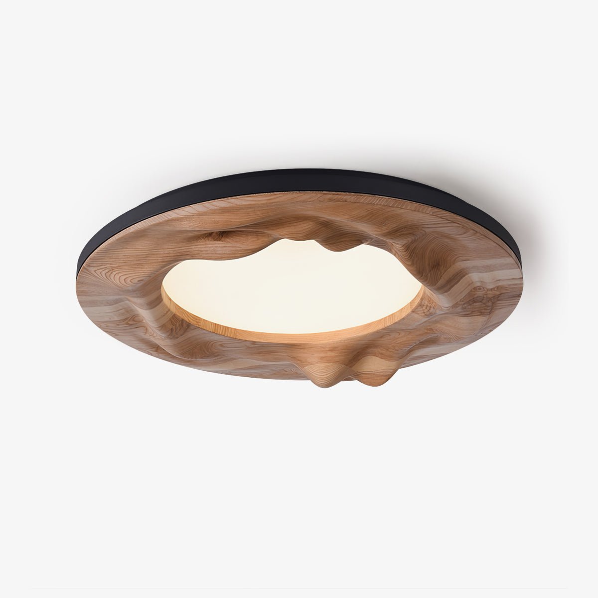 Rinarena Deckenleuchte Holz Ripple Organisch Beruhigend