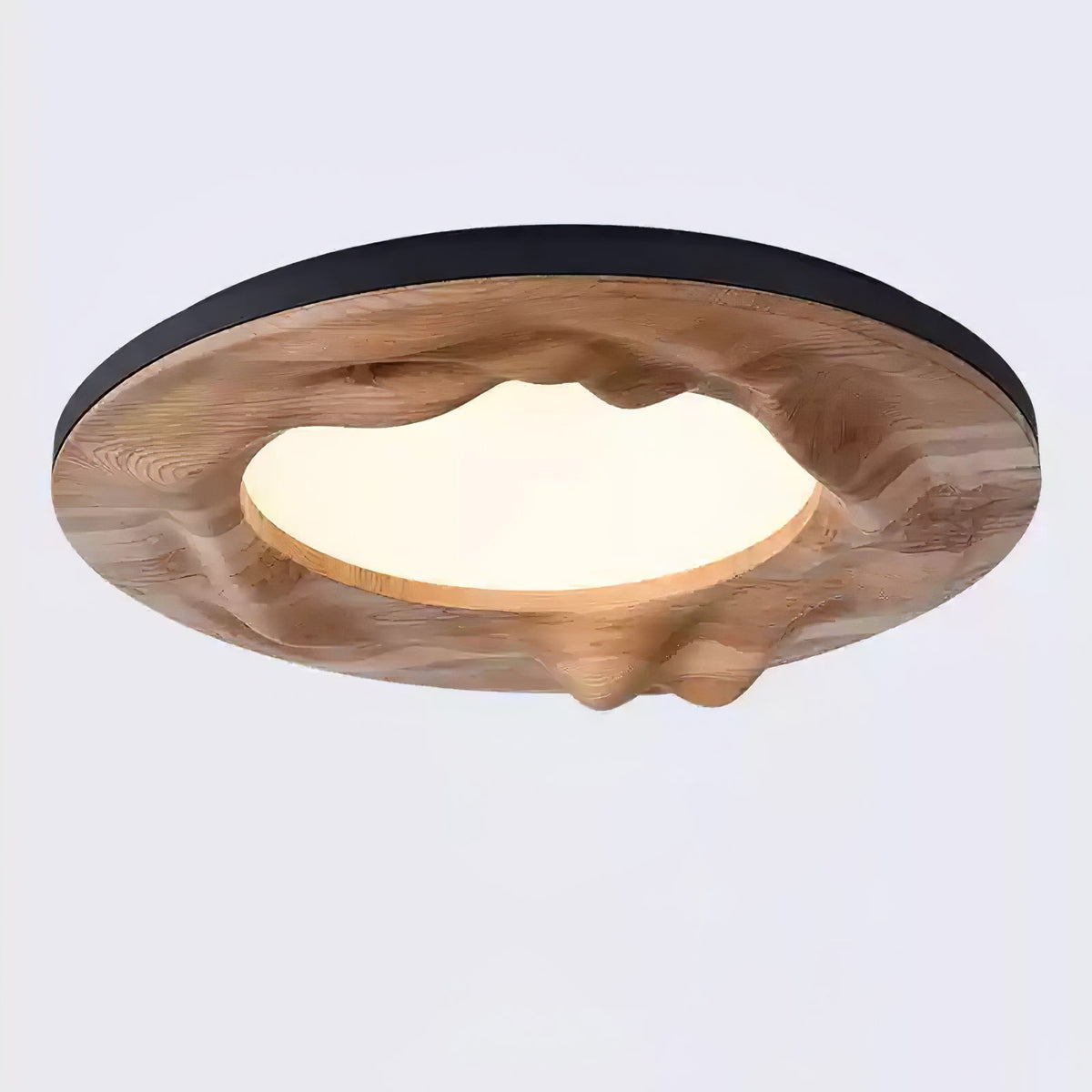 Rinarena Deckenleuchte Holz Ripple Organisch Beruhigend