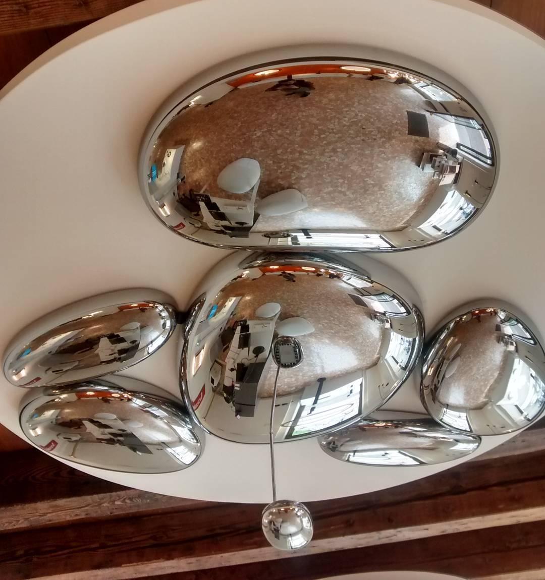 Vostix Deckenleuchte Chrome Kieselsteinform moderne Ausführung