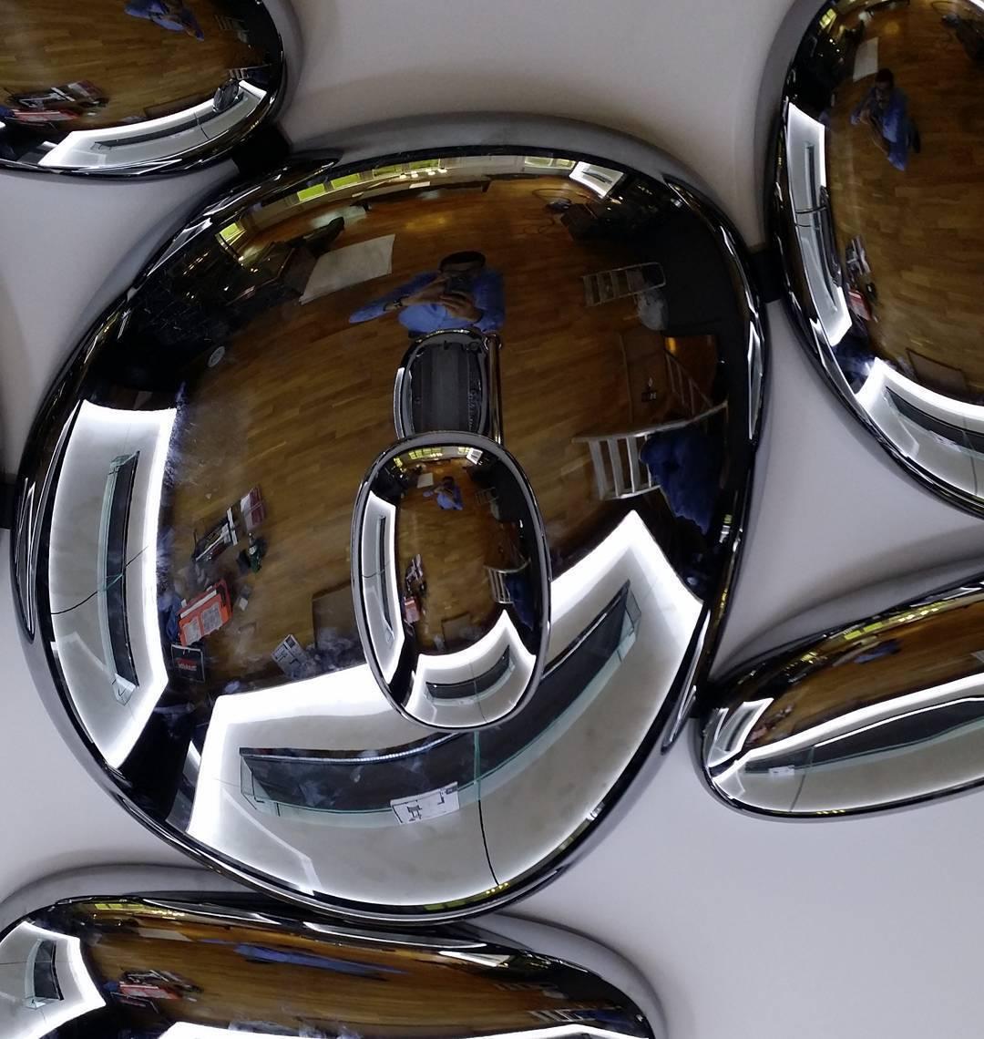 Vostix Deckenleuchte Chrome Kieselsteinform moderne Ausführung