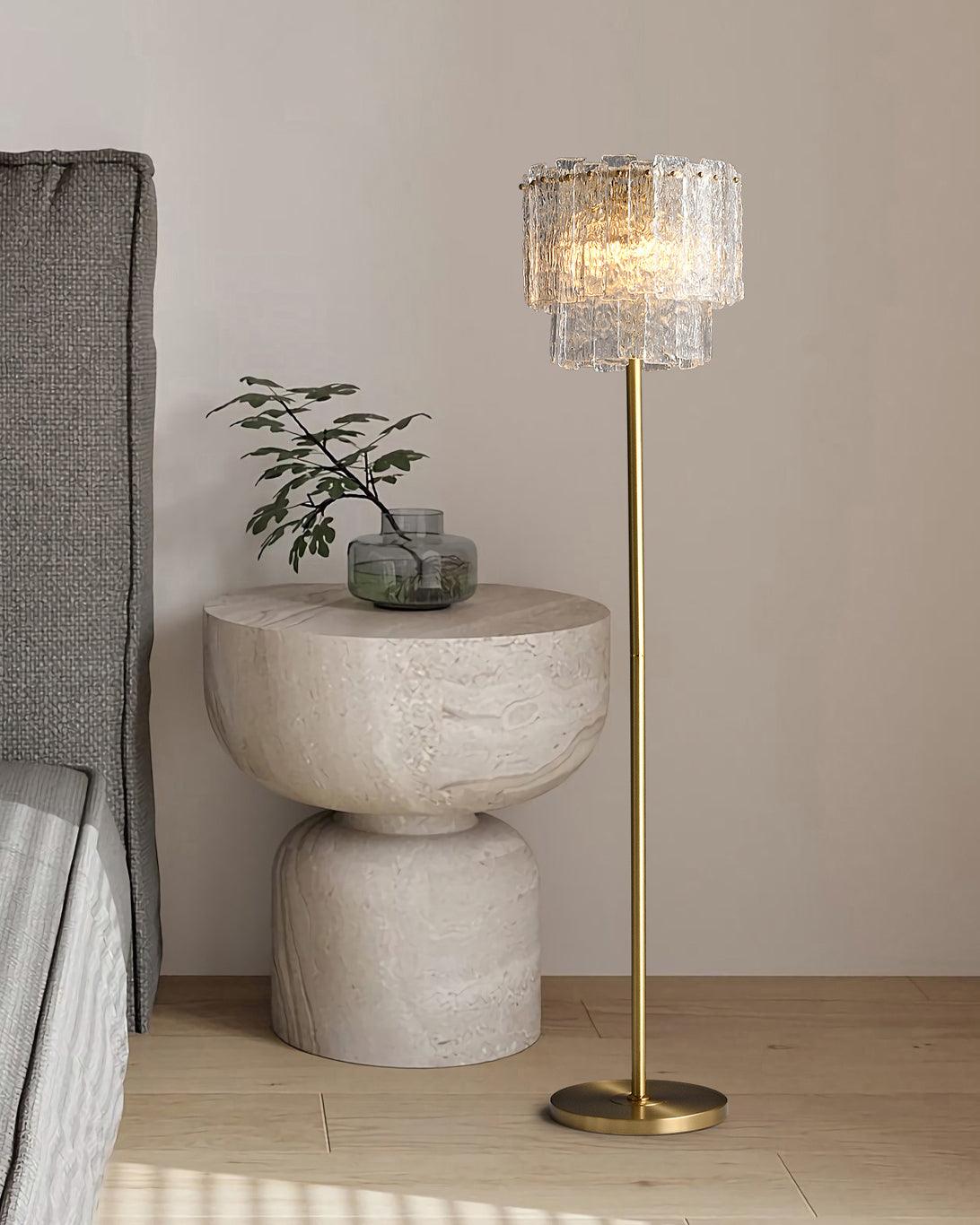 Velaette luxuriöse Stehleuchte aus Glas