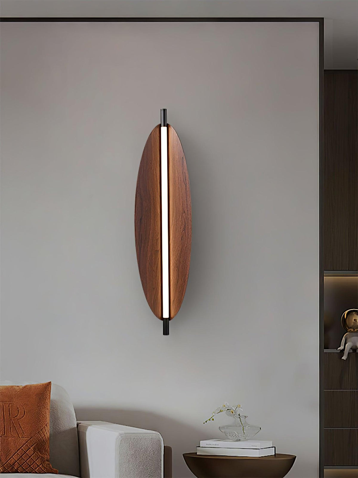 Orsoriel zeitgenössische minimalistische schlanke Platte-Wandleuchte