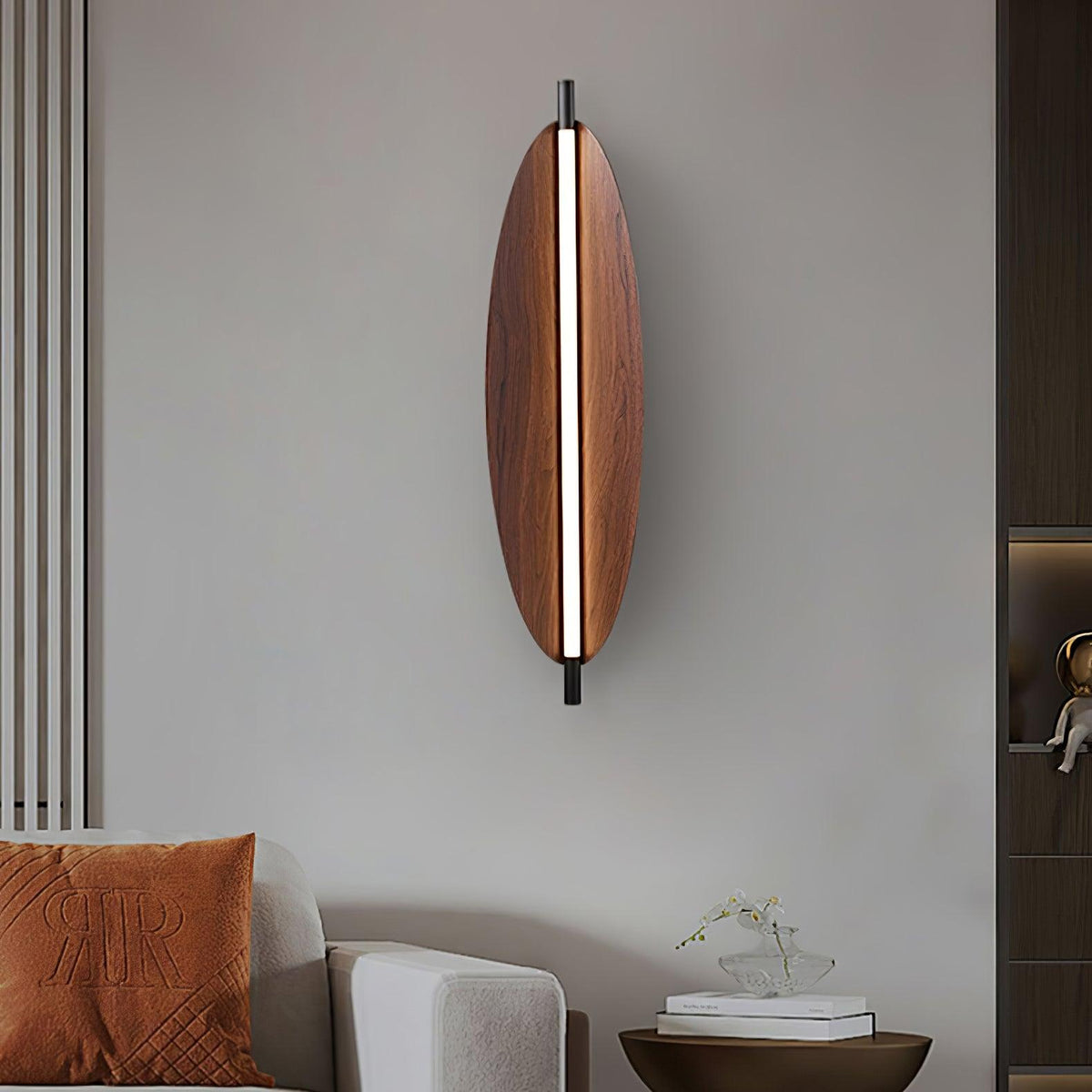 Orsoriel zeitgenössische minimalistische schlanke Platte-Wandleuchte