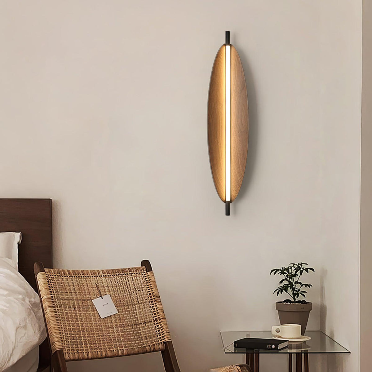 Orsoriel zeitgenössische minimalistische schlanke Platte-Wandleuchte