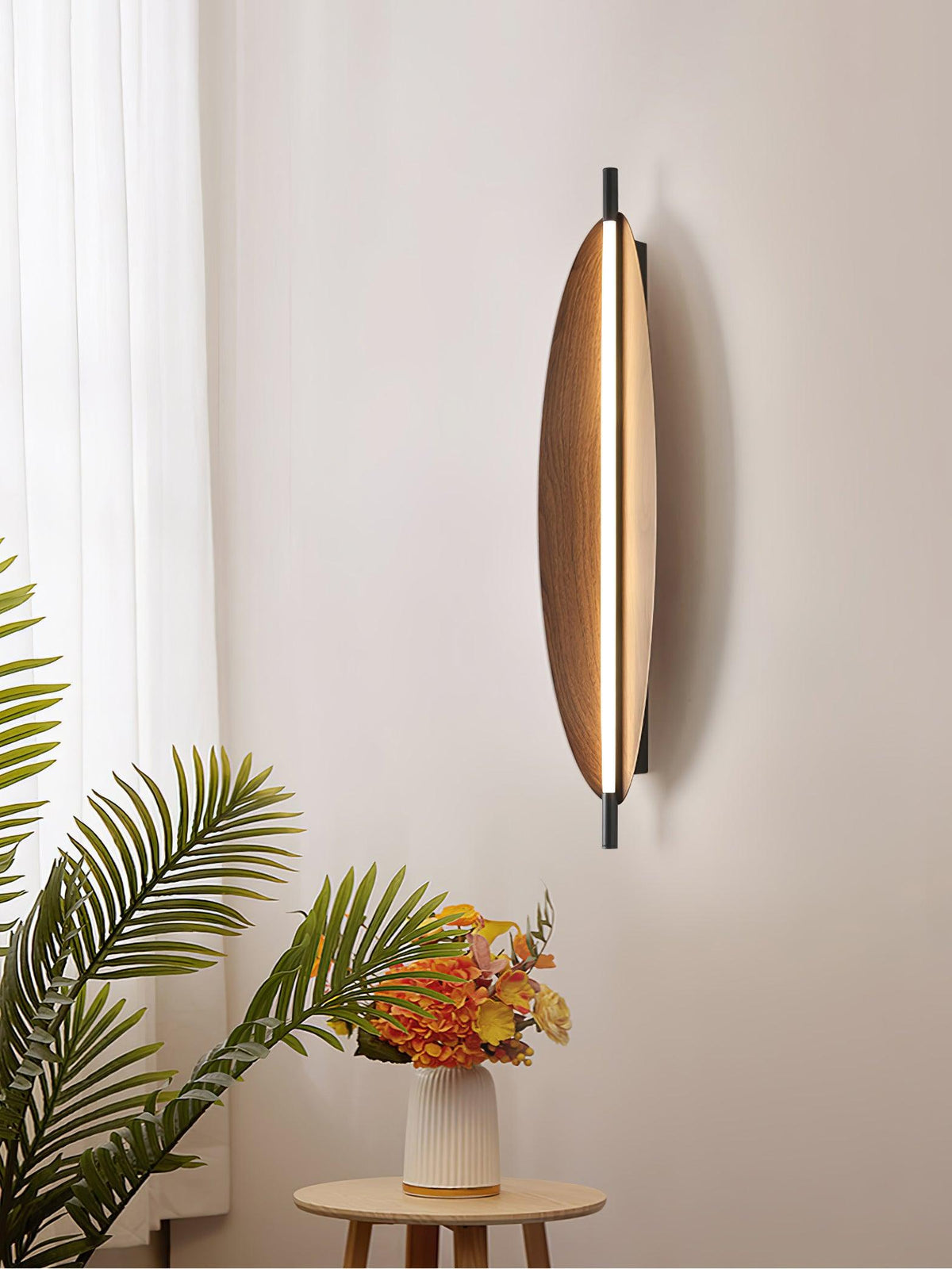 Orsoriel zeitgenössische minimalistische schlanke Platte-Wandleuchte