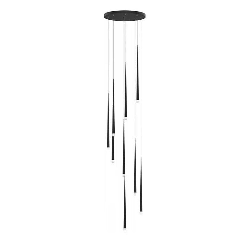 Reveno Kronleuchter Slender Cone Linear Schwarz Minimalistisch