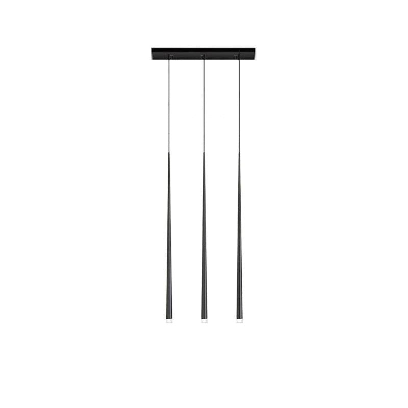 Reveno Kronleuchter Slender Cone Linear Schwarz Minimalistisch