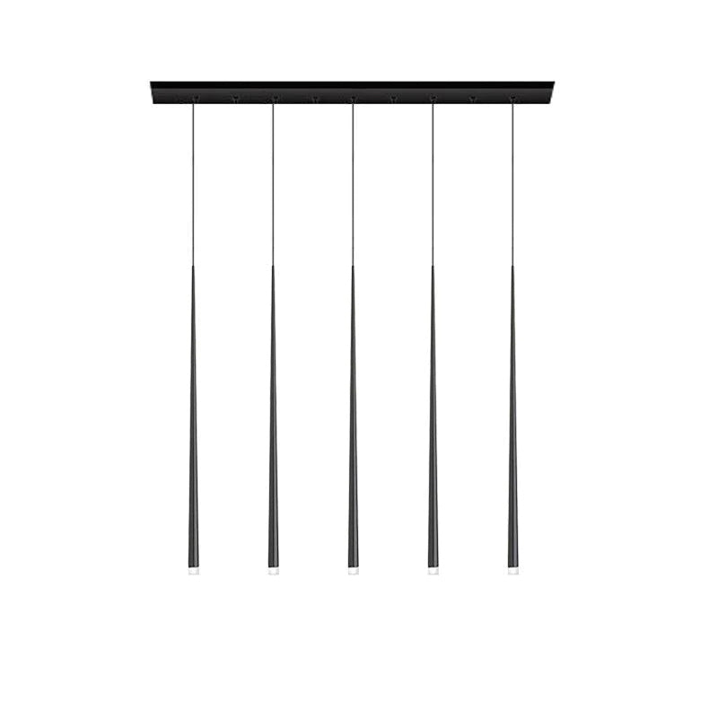 Reveno Kronleuchter Slender Cone Linear Schwarz Minimalistisch