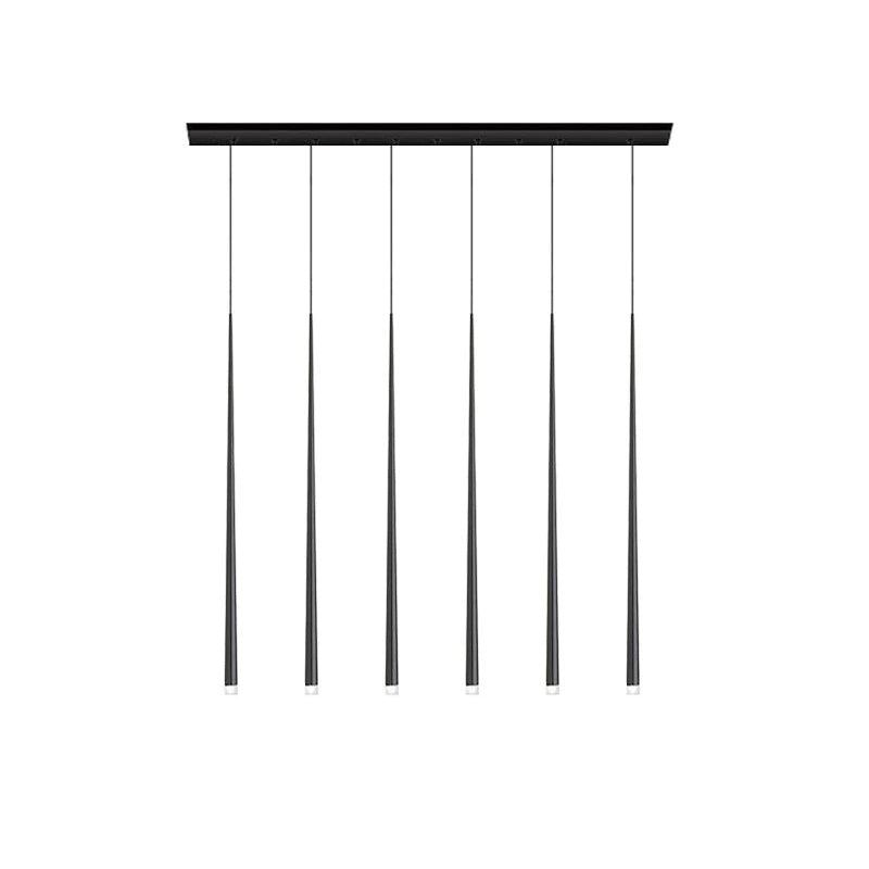 Reveno Kronleuchter Slender Cone Linear Schwarz Minimalistisch