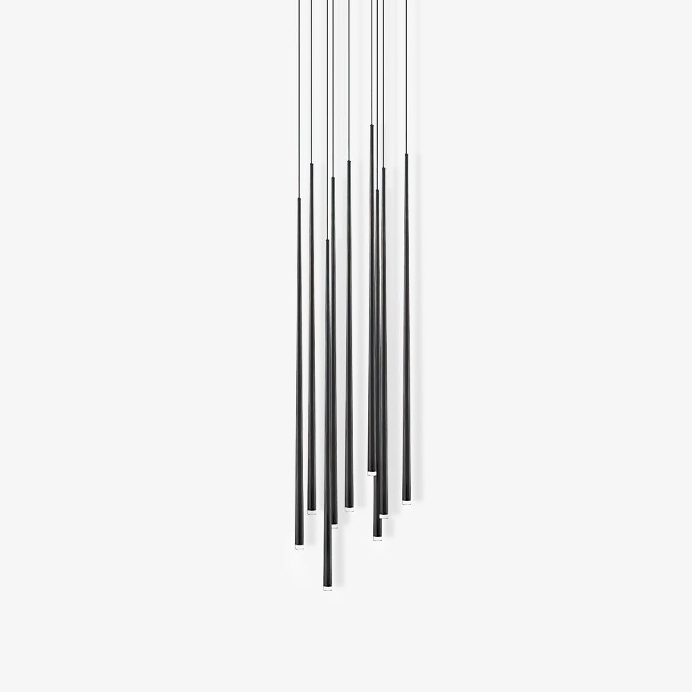 Reveno Kronleuchter Slender Cone Linear Schwarz Minimalistisch