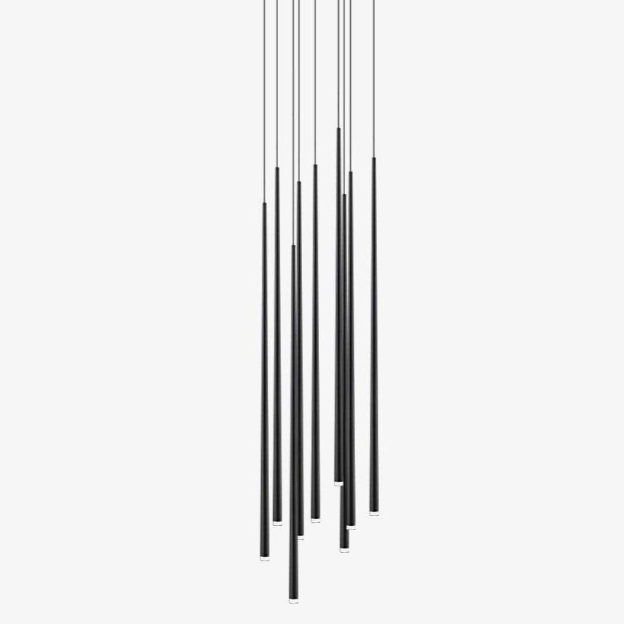 Reveno Kronleuchter Slender Cone Linear Schwarz Minimalistisch
