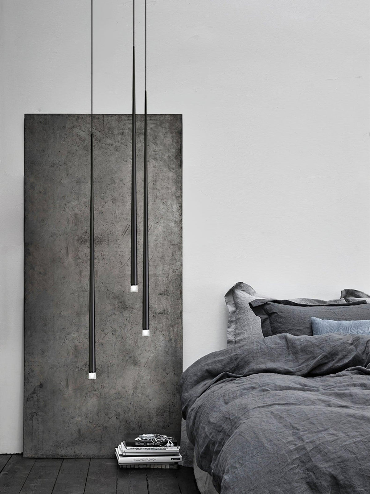 Reveno Kronleuchter Slender Cone Linear Schwarz Minimalistisch