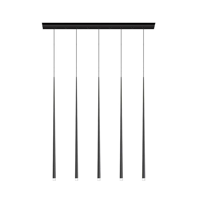 Reveno Kronleuchter Slender Cone Linear Schwarz Minimalistisch