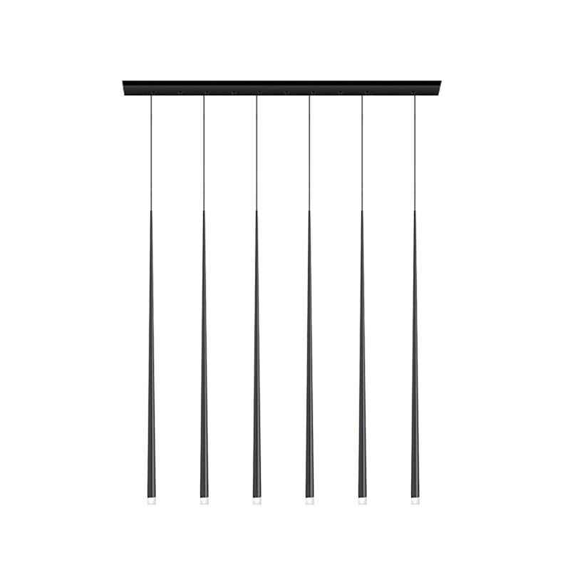 Reveno Kronleuchter Slender Cone Linear Schwarz Minimalistisch