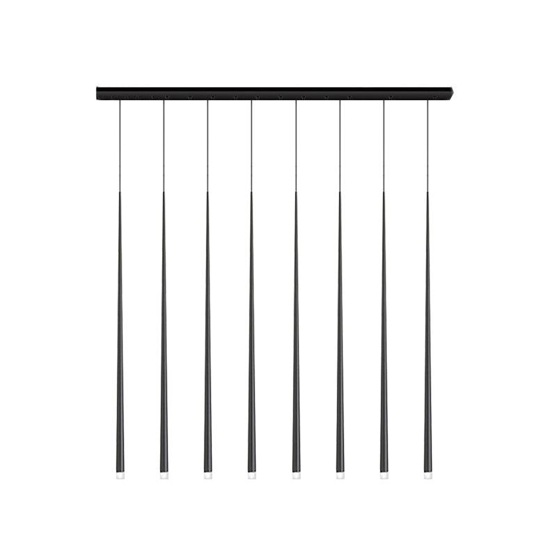 Reveno Kronleuchter Slender Cone Linear Schwarz Minimalistisch