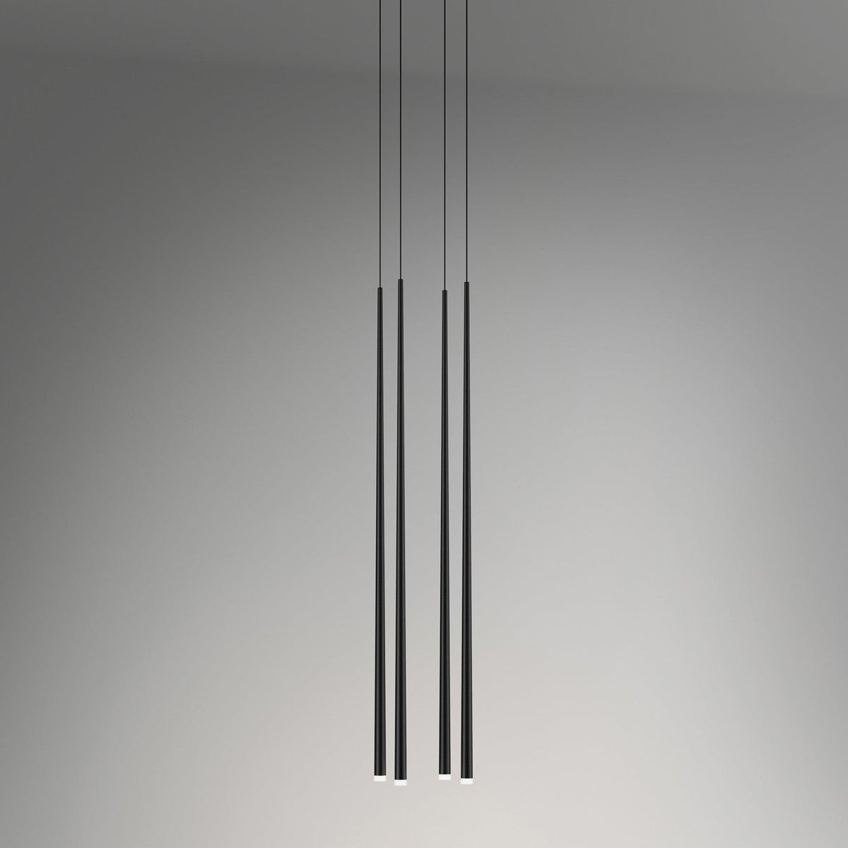Reveno Kronleuchter Slender Cone Linear Schwarz Minimalistisch