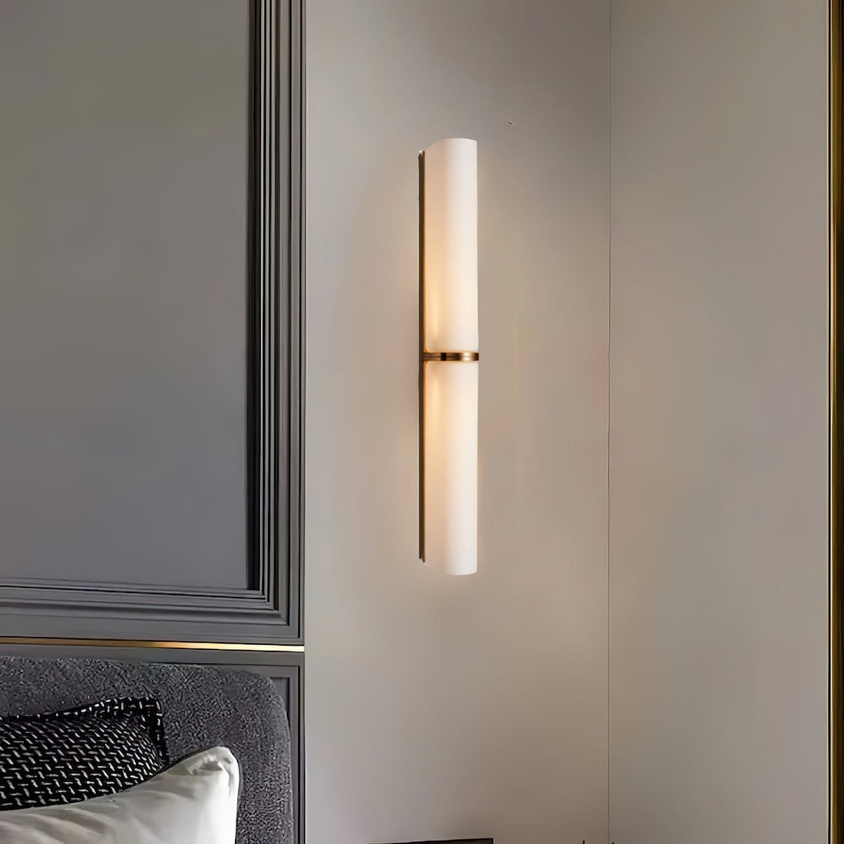 Eirisine Pendelleuchte aus Glas mit Wandleuchte