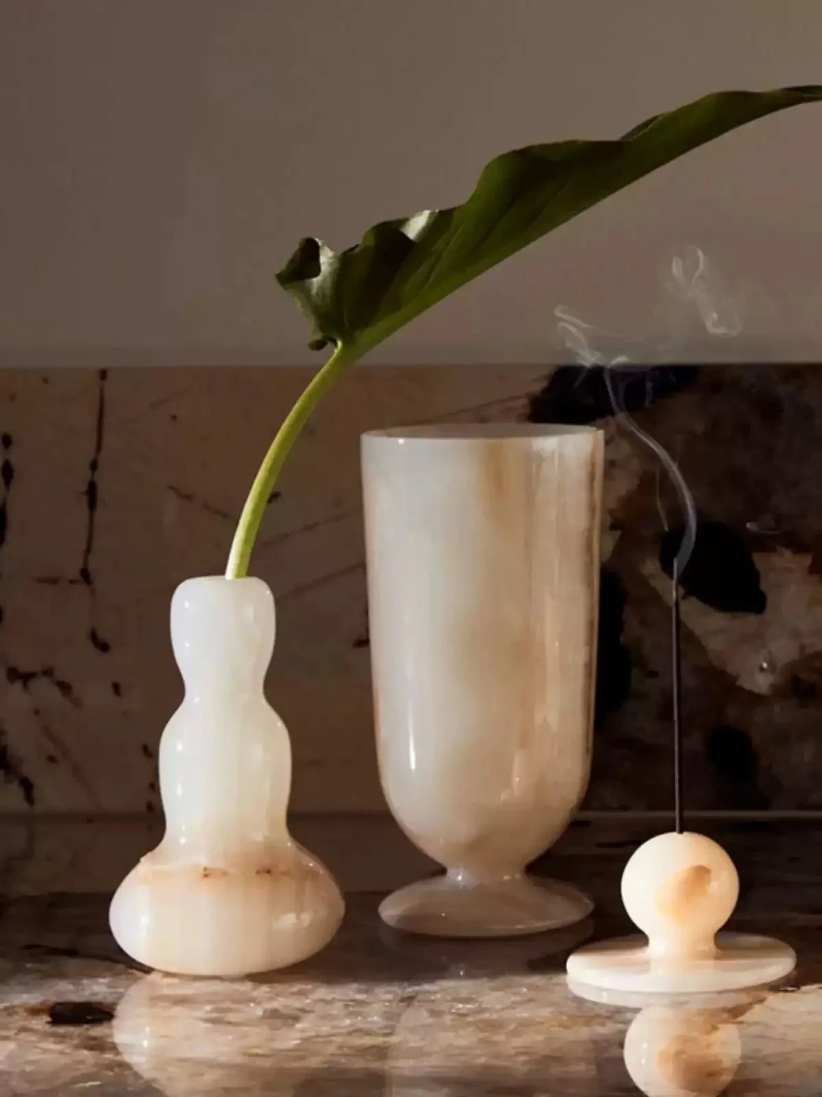 Ciranaine kleine Jade-Vase in Grün