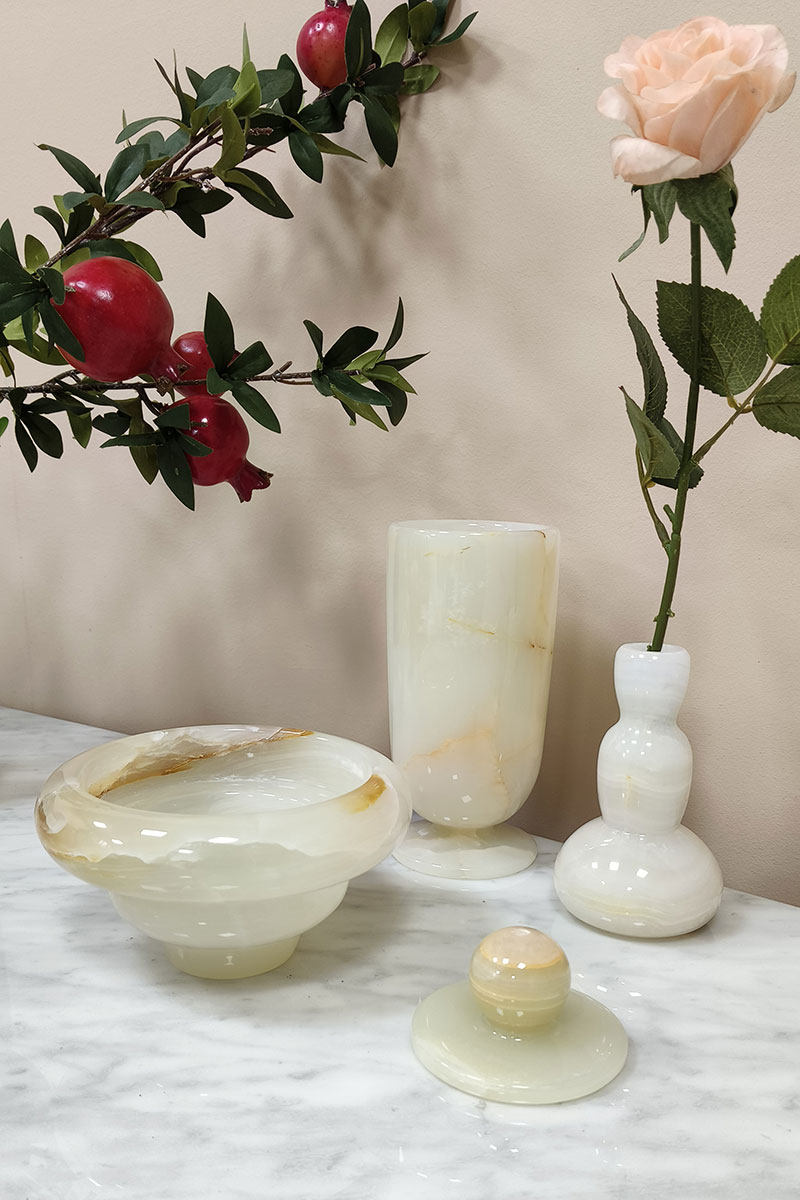 Ciranaine kleine Jade-Vase in Grün