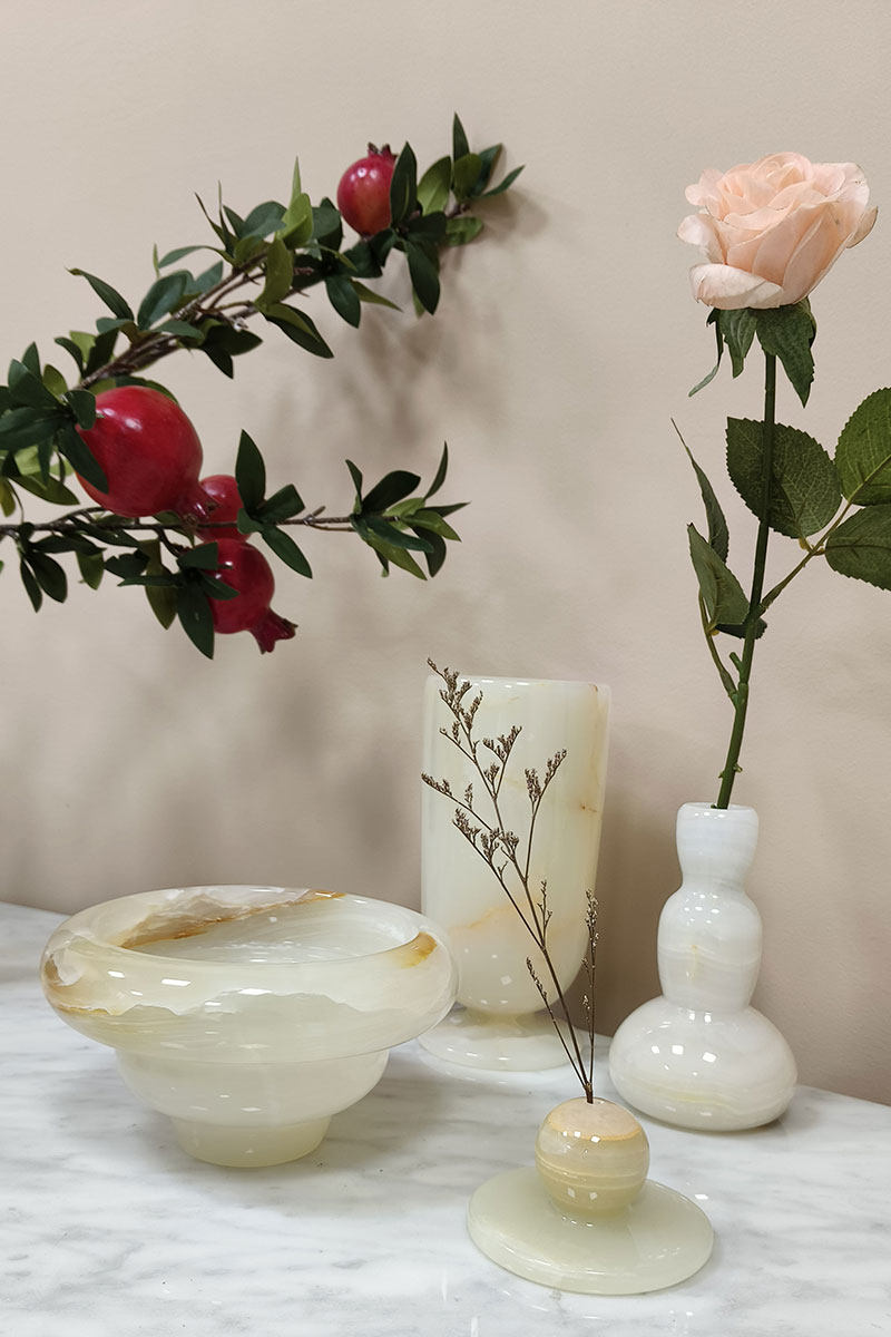 Ciranaine kleine Jade-Vase in Grün