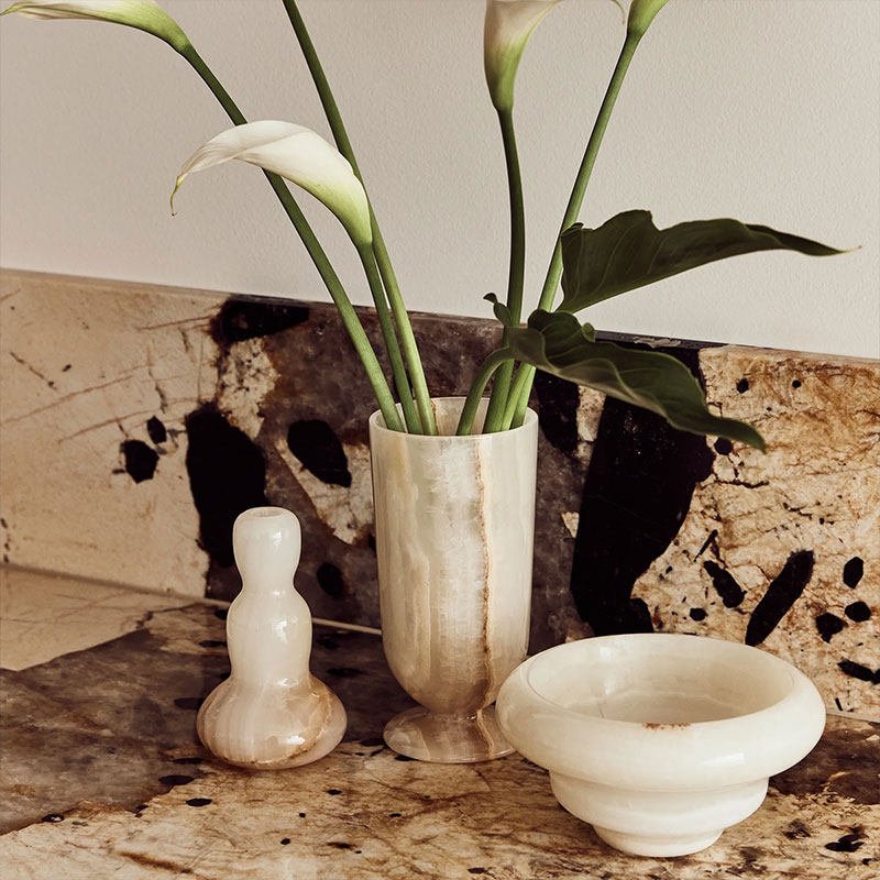 Ciranaine kleine Jade-Vase in Grün