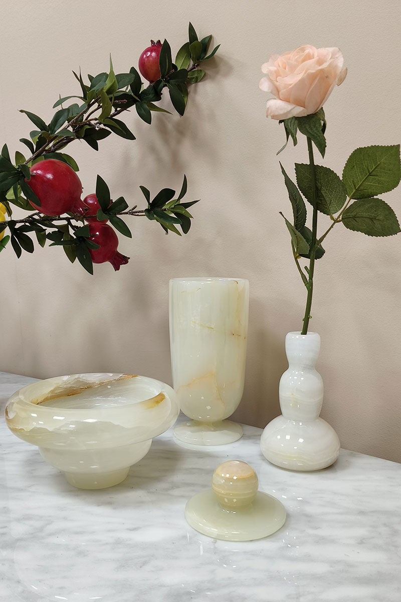 Ciranaine kleine Jade-Vase in Grün