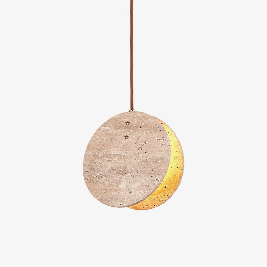 Sern Crescent Travertine Pendelleuchte