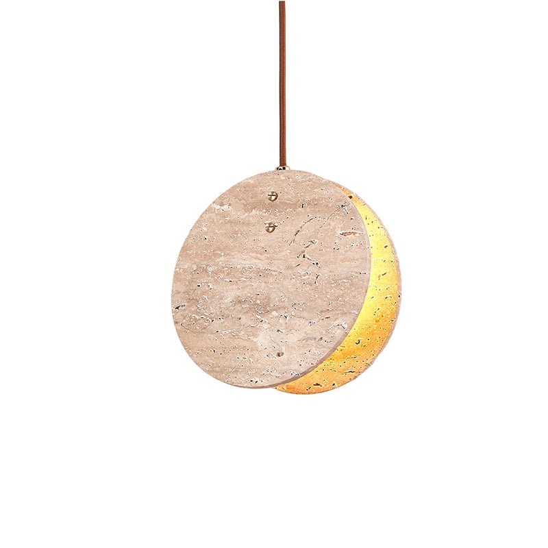 Sern Crescent Travertine Pendelleuchte