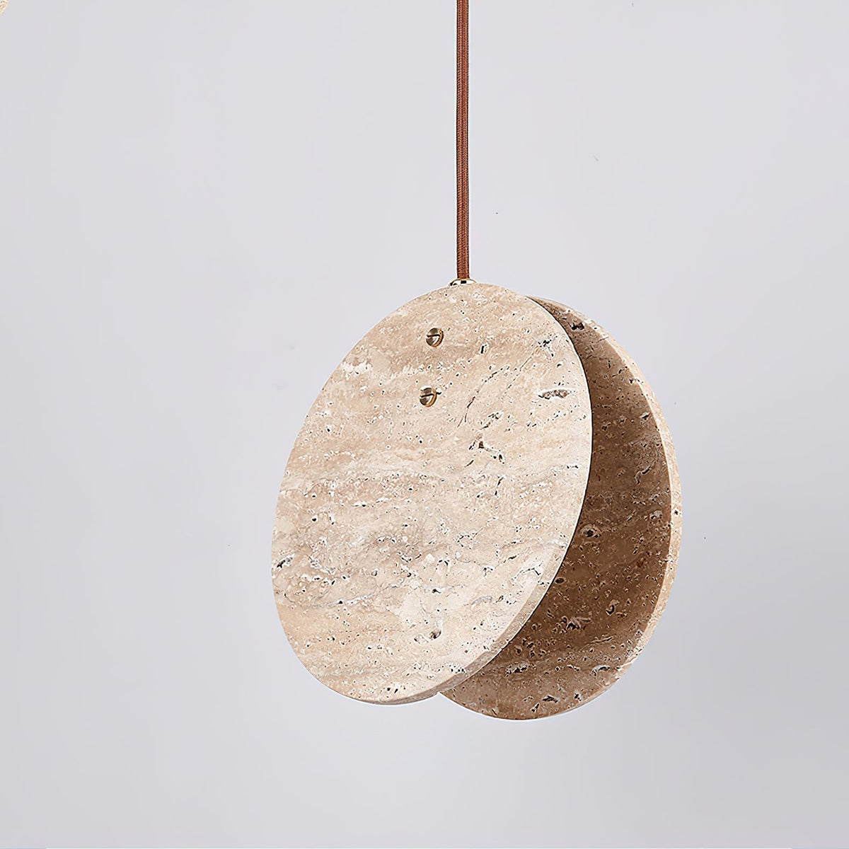 Sern Crescent Travertine Pendelleuchte