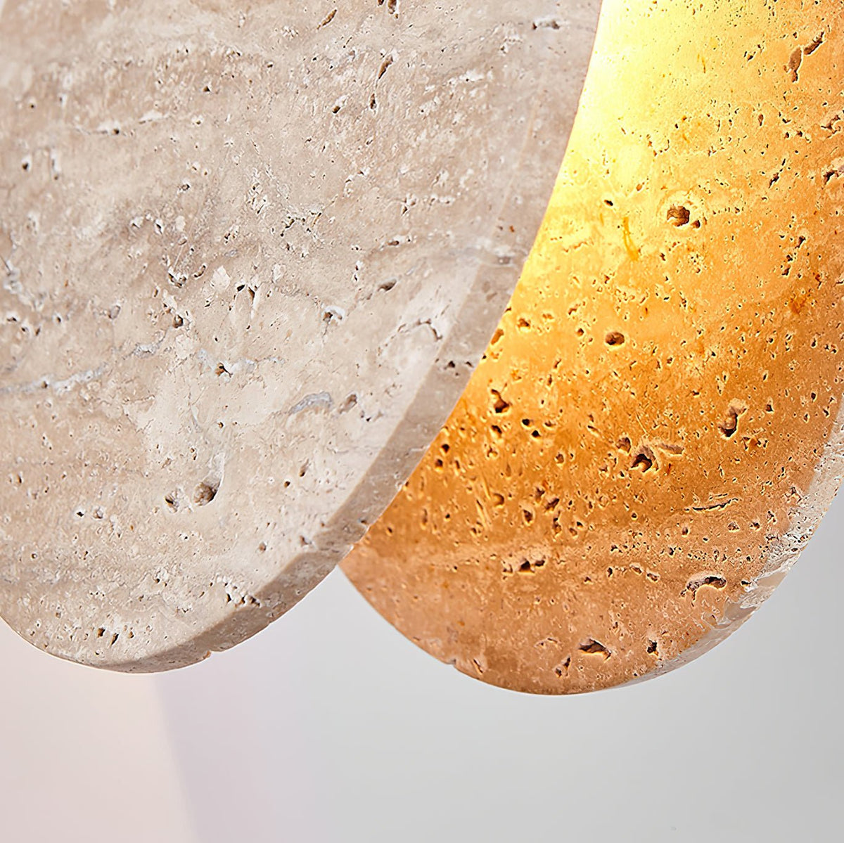 Sern Crescent Travertine Pendelleuchte