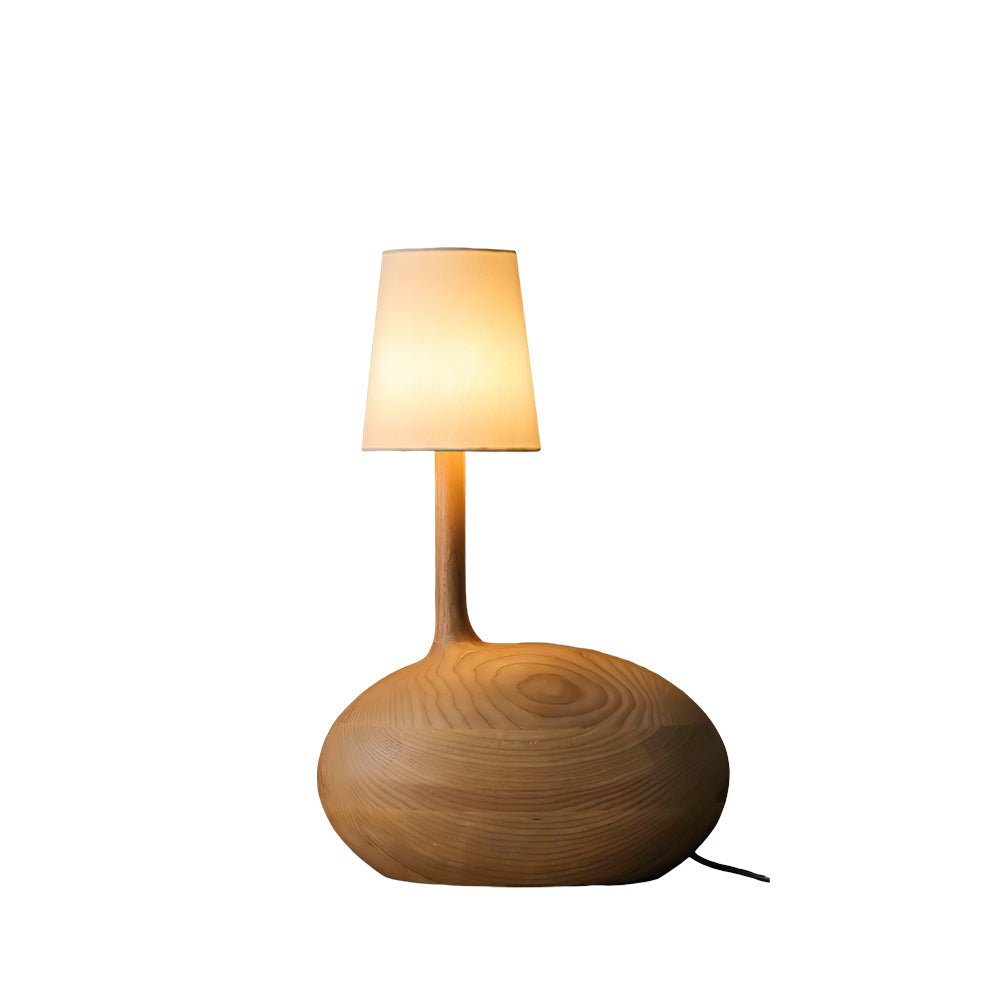 Brixten Tischleuchte aus Holz und Stoff