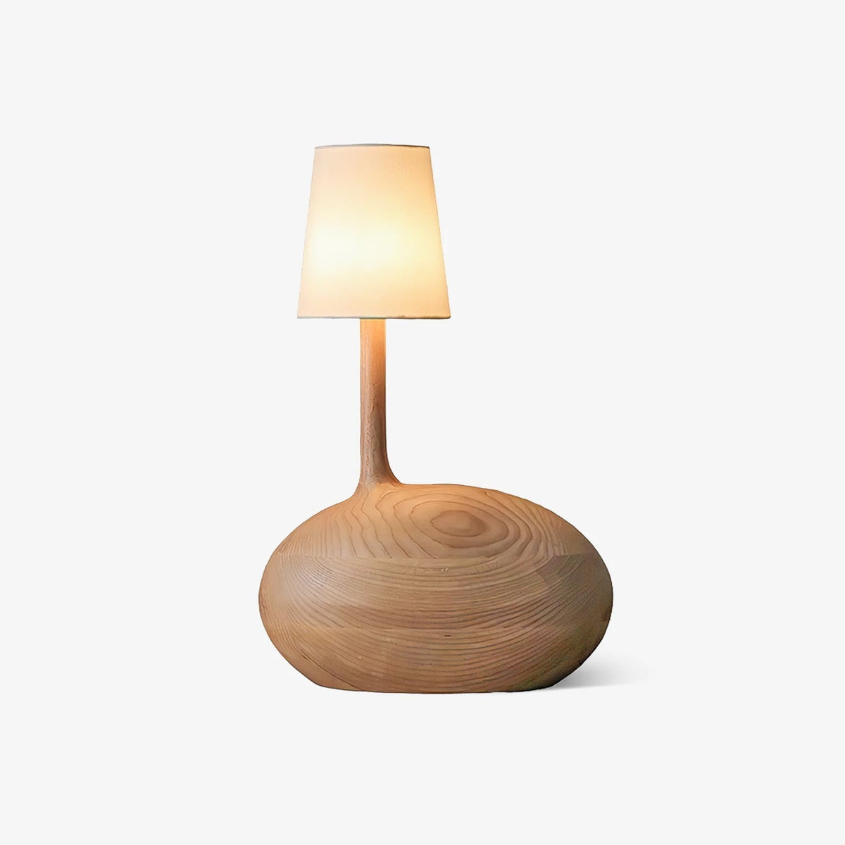 Brixten Tischleuchte aus Holz und Stoff