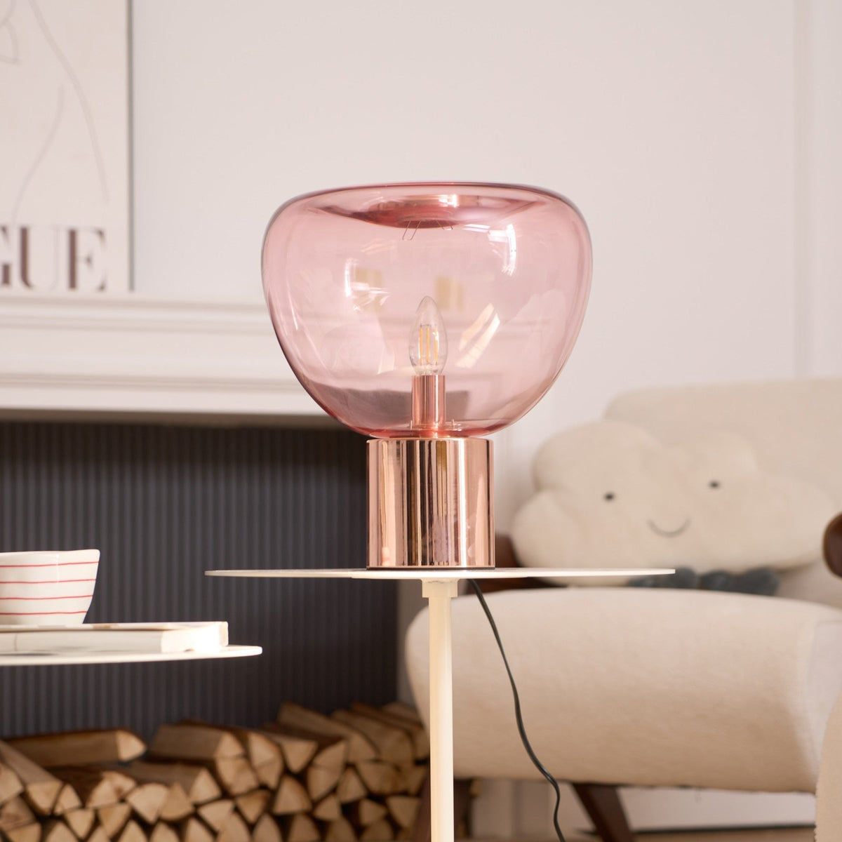 Jade zeitgenössische Tischleuchte aus Jade