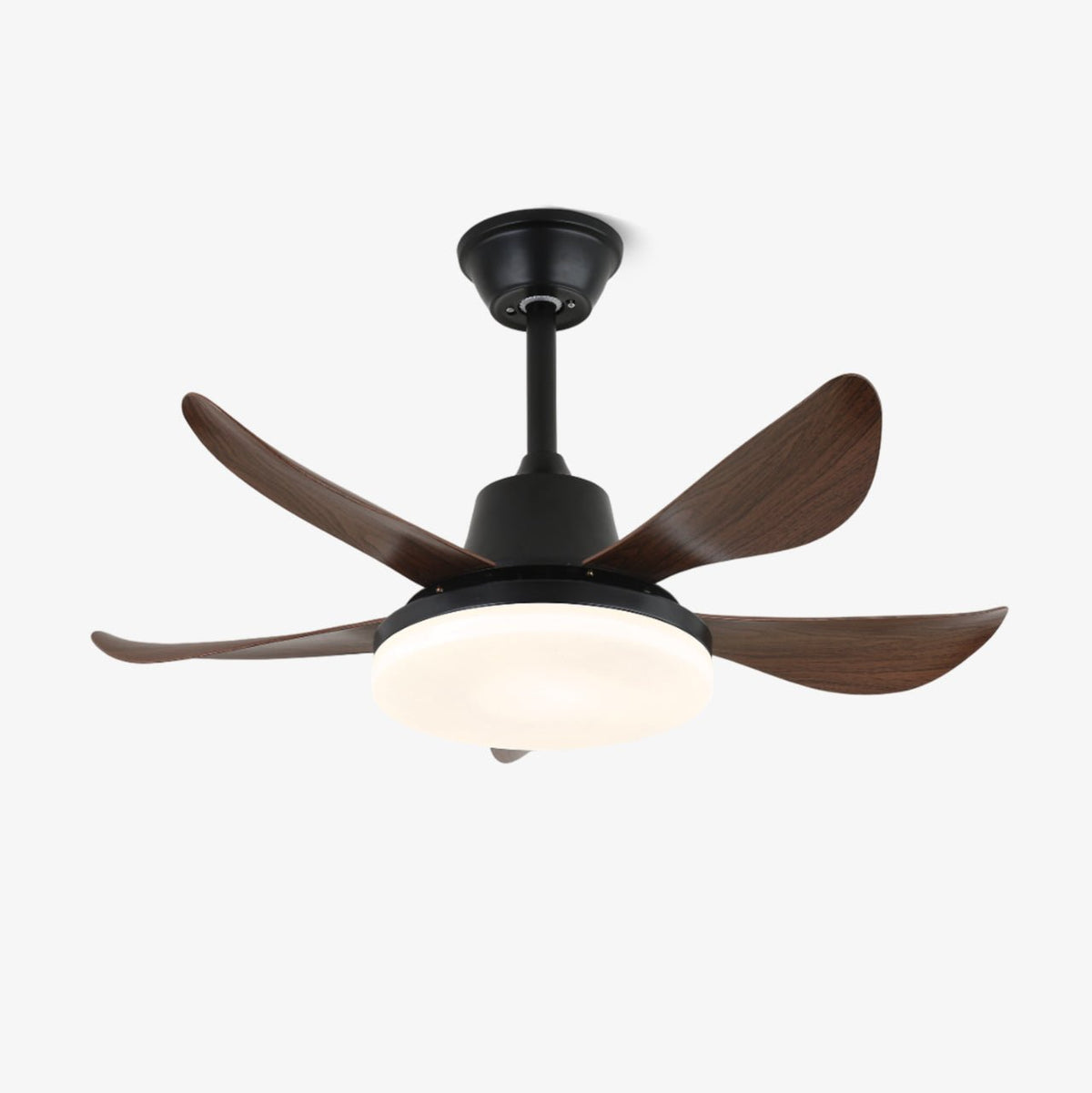 Callen zeitgenössische Deckenventilator mit Beleuchtung aus Holz-Holz