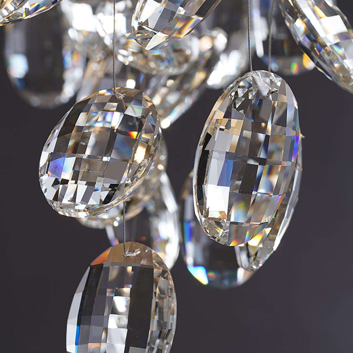 Luxirian Kronleuchter Kristallzweig Gold LED