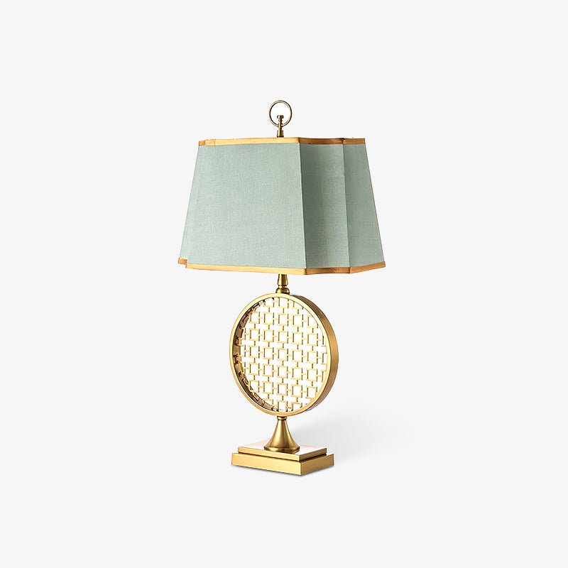 Lineine Stoff Glam Tischleuchte