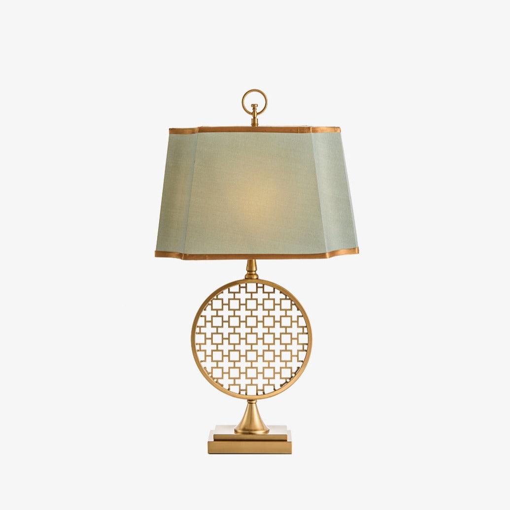 Lineine Stoff Glam Tischleuchte