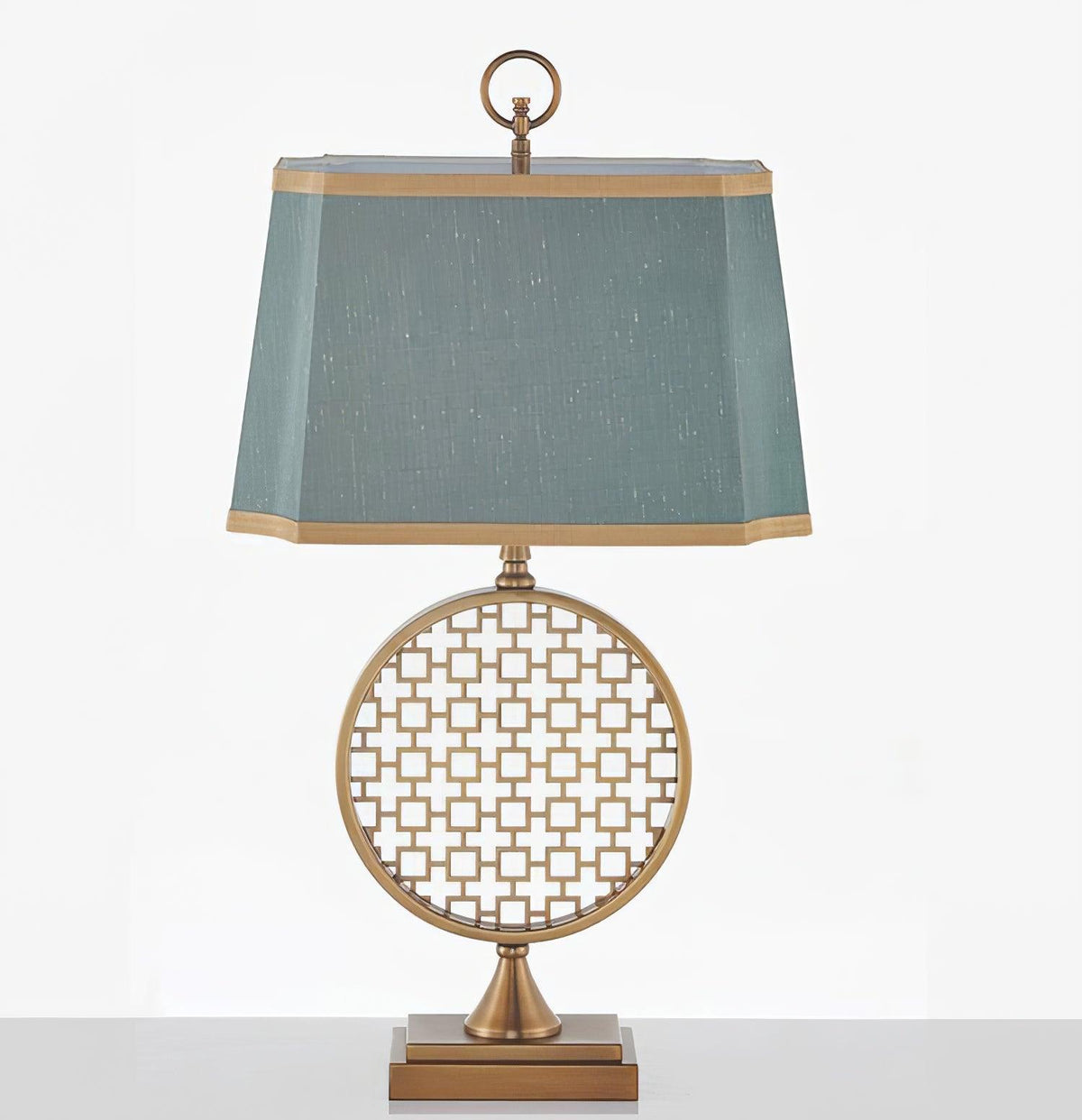 Lineine Stoff Glam Tischleuchte
