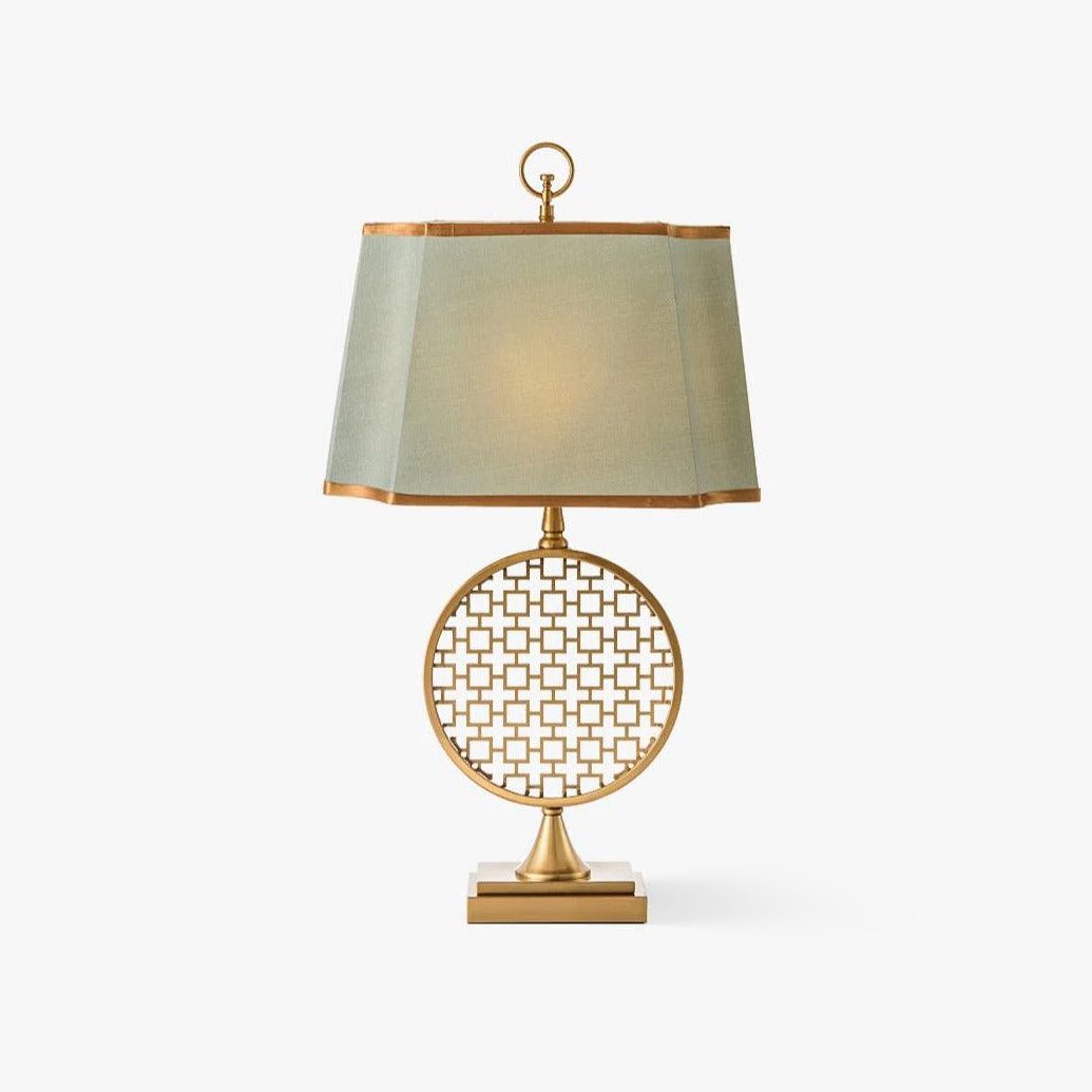 Lineine Stoff Glam Tischleuchte