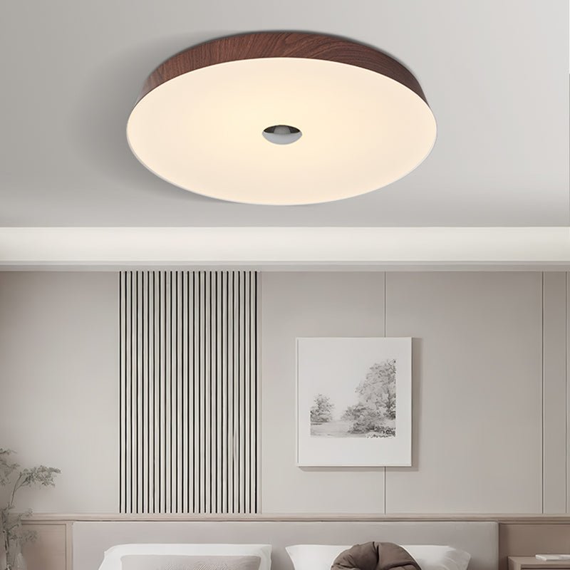 Ceshaora zeitgenössische minimalistische Deckenleuchte mit Holzmasse-Optik