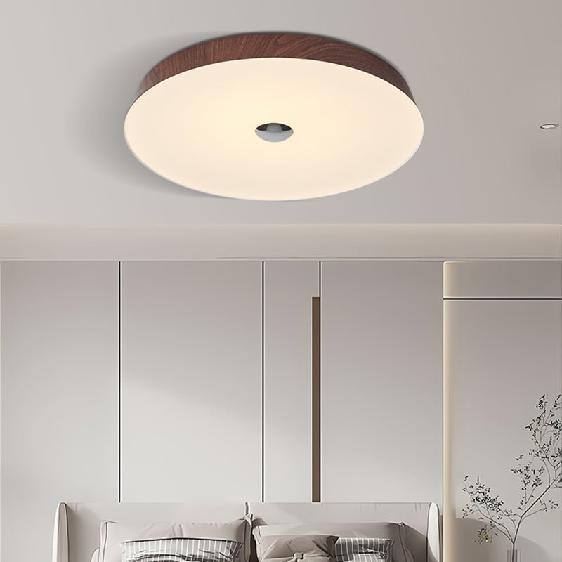 Ceshaora zeitgenössische minimalistische Deckenleuchte mit Holzmasse-Optik